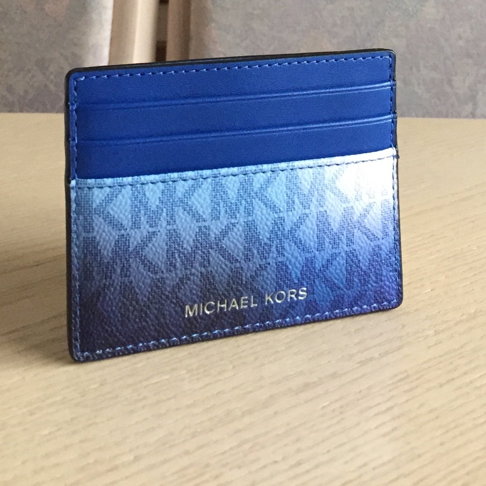 Michael Kors Cooper Galaxy Blue Multi Card Holder - Picture 2 of 8